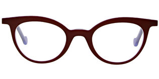Anne&valentin Alma size 45 Bordeaux and Blue Temples Clear Demo Lens