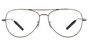 PM 4078S - T58 Brushed Silver CLEAR DEMO LENS