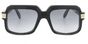 607/3 Leather - T56 Ecaille Serpent Noir Grey Gradient Lens