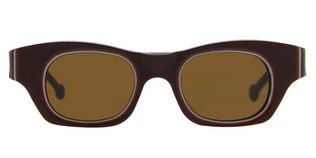 L.a. Eyeworks Mose - T40 Brown On Black Matte Brown Lenses