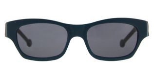 L.a. Eyeworks Mose - T40 Blue Green On Black Matte Blue Lenses